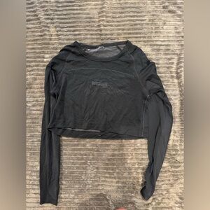 Black Gymshark Women's Breeze Lightweight Crop Top